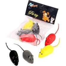 SanalAMCA Store Petistera 4'lü Öten Fare Kedi Oyuncağı