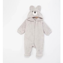 Luna Mia Baby Ayıcık Nakışlı Welsoft Bebe Tulum