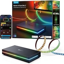 SanalAMCA Store Govee Ai Sync Box 2 75-85 Inç TV İçin LED Aydınlatma Duy Tipi ve Ampul Boyutu ile Güçlendirilmiş