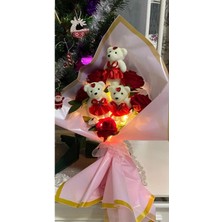 Ledli Ayıcık ve Güllü Şık Buket, Doğal ve Güzel Hediye Seçeneği