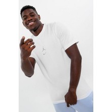 Nike Jordan Mvp Men's Jumpman T-Shirt Erkek Günlük Nakış Swoosh Pamuklu Tişört Beyaz