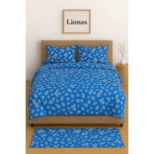 Stella Flavo Çift Kişilik Desenli Nevresim + 2 Adet Kapaklı Yastık Kılıfı