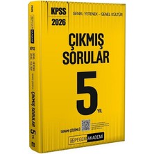 Pegem 2026 Kpss Genel Yetenek Genel Kültür Çıkmış Sorular Son 5 Yıl Çözümlü Pegem Akademi Yayınlar