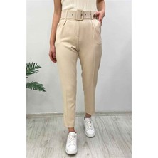 FlexiFit Slim Fit Havuç Paça Kemerli Kadın Pantolon – Zamansız Şıklık, Maksimum Konfor, Modern Siluet