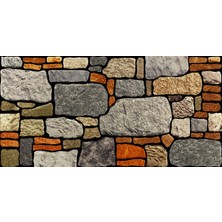 Buz Taşı Desenli Karışık Renkli Duvar Paneli 2m2 (4 Adet)