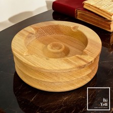 İki Yedi Konsept Olegar Masif Ahşap Küllük – Doğal Ağaç Kültablası, Dekoratif Ofis ve Ev Hediyesi Obje