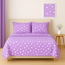 Stella Flavo Çift Kişilik Desenli Nevresim + 2 Adet Kapaklı Yastık Kılıfı