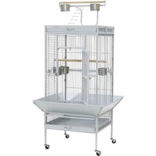 Sptrns Dayang Papağan Kafesi Ayaklı Beyaz 61X56X165