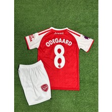 Maharet Arsenal 2025/26  Yeni Sezon Martin Ødegaard Iç Saha Çocuk Forması