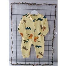 The Secret Desire Safari Hayvan Desenli Yumuşak Bebek Tulum – 0-3 Ay – 3-6 Ay – 6-9 Ay 0-3 Ay