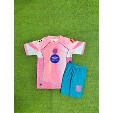 Maharet Barcelona 2025/26 Yeni Sezon Lamine Yamal Özel Konsept Çocuk Forması (Pink)