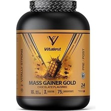 SanalAMCA Store Vitalest Mass Gainer 2400 gr Çikolata Aromalı | Yüksek Kalorili Kilo ve Hacim Artırıcı Toz Takviye