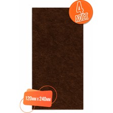 Yc Dekor 4 Ad Yapışkanlı Keçe Mobilya Masa Sandalye Parke Zemin Ayak Koruyucu Kaydırmaz Keçesi 120MM x 240MM