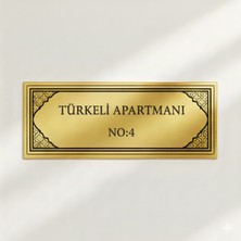 Yüksel 34 Apartman Isimliği , Daire Kapısı Isimliği , Makam Odası Isimliği , Aliminyum Metal