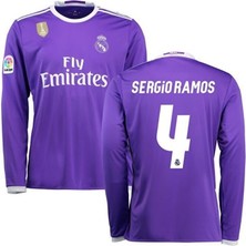 Maharet 2017 Cardiff Şampiyonlar Ligi S,e,r,g,i,o, R,a,m,o,s, Uzun Kollu Forması