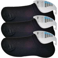 Royaleks Siyah Erkek Görünmez Çorap 3 Çift