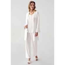 NemereSoft Freshness 321 Kadın Sabahlıklı Pijama Takımı