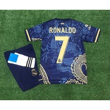 Maharet R.e.a.l.m.a.d.r.i.d 2023/24 Sezonu Ejderha Desenli Cristiano Ronaldo Çocuk Forması 3'lü Set (Brda)
