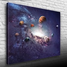İşsevenler Uzay Canvas Tablo (50x70)