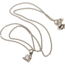 Genel 0.24CT Pırlanta Tek Taş Kolye 18 Ayar Altın Hd Videolu