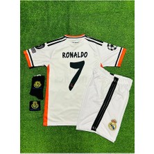 Maharet R.e.a.l M.a.d.r.i.d 2014 Lizbon Şampiyonlar Ligi Finali Cristiano Ronaldo Forması 4'lü Set (Armalı)