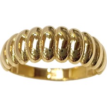 Genel Istiridye Taşsız Yüzük 14 Ayar Altın Hd Videolu