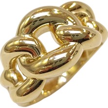 Genel Gurmet Zincir Taşsız Yüzük 14 Ayar Altın Hd Videolu