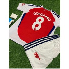 Maharet Arsenal 2024/25 Sezonu Martin Ødegaard Iç Saha Çocuk Forması 4'lü Set