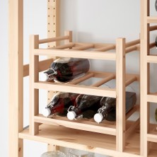 Ikea Ahşap Masif Şarap Standı & Şaraplık 33X30X34 cm