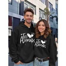 Nevermind Te Amo Çift Hoodie – Oversize Unisex Sevgili Kombin Sweatshirt |