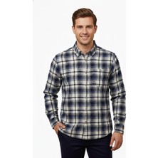 Hod Be Hod Erkek Kışlık Tek Cep Klasik Gömlek BGL-ST04989