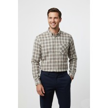 Hod Be Hod Erkek Kışlık Tek Cep Klasik Gömlek BGL-ST04990