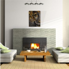 İşsevenler Altın Kadın Canvas Tablo (50x70)