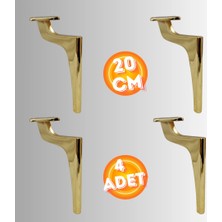 Can Metal 20 cm Metal Zirve Ayak Koltuk Ayağı Mobilya Ayağı Ünite Ayağı Konsol Ayağı Puf Berjer Ayağı ( 4 Adet )