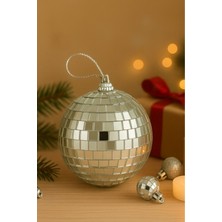 Yılbaşı Ağacı Süsü, Aynalı Disko Topu, 15 Cm, Renkli, Eğlenceli Dekorasyon