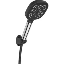 Elmas Duş Coral Krom Siyah Mafsallı