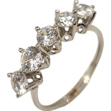 Genel Beş Taş Yüzük 14 Ayar Altın Hd Videolu