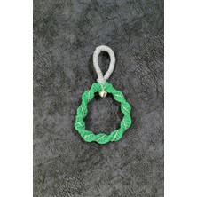 Yeşil Makrome Çanlar, Yılbaşı Ağacı Süsleri, 3'lü Set