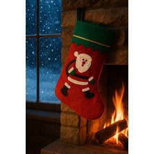 Neşeli Renkli Noel Temalı Keçe Çorap Yılbaşı Süsü Dekorasyonu