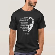 Etiler Collection 24 Kasım Öğretmenler Günü Baskılı T-Shirt - Siyah