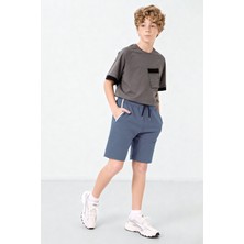 Tommy Life Petrol Standart Fit Basic Erkek Çocuk Şort - 11284