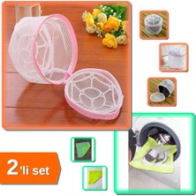 Hereveoyuncak Sütyen Yıkama Filesi Tam Korumalı + Sarı Fermuarlı Hassas Ayakkabı Yıkama Filesi - 2li Set J6Q4A0