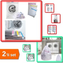 Hereveoyuncak 3 Adet Renkli Fermuarlı Çamaşır Yıkama Filesi Seti + Çamaşır Yıkama Filesi - 2li Set K0P9E2