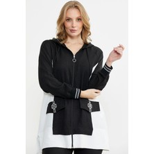 NemereSoft Sementa 76448 Keten Görünümlü Kapüşonlu Tunik Takım