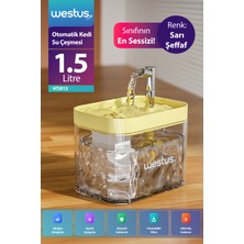 Westus Inpets H13 1.5l Otomatik Kedi Köpek Su Pınarı Çeşmesi Ultra Sessiz Su Sebili Şelalesi - USB Girişli