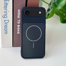 Apple iPhone 17 Air Uyumlu Kılıf Zebana Elista M-Safe Silikon Kılıf Siyah