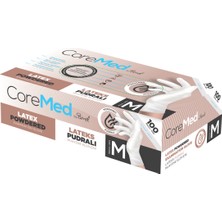 Lateks Pudralı Muayene Eldiveni M-5 Paket 100'LÜ