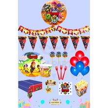 Zayna's Brawl Stars Temalı 8 Kişilik Maxi Doğum Günü Parti Seti