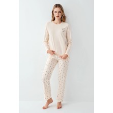 NemereSoft Arnetta 3434-S Kadın Uzun Kol Pijama Takım