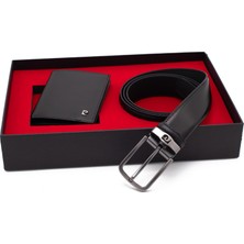 Pierre Cardin Deri Cüzdan & Kemer Ikili Set PCANLSZ-1135A2C